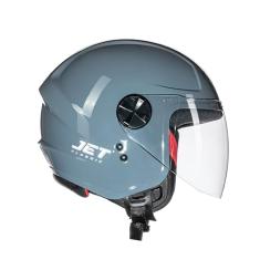 Fly Capacete Aberto Moto Jet HG Classic Cinza 62