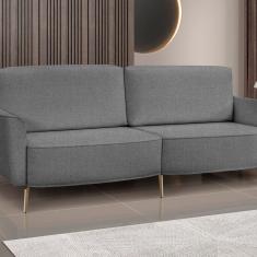 Sofá Vênus 180 Cm Linho Grafite