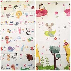 Tapete Infantil 1,80m X 1,20m Dobrável Kids Tatame Emborrachado Bebê D