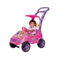 Carro andador roller baby versátil meg rosa magic toys