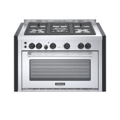 Fogão de Embutir 5 Bocas a Gás GLP Venax Temis Mesa Inox Forno 80L Inox 220V