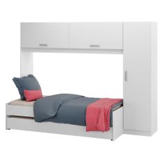 Bicama com Guarda-Roupa para colchão 88 x 188 cm Multimóveis FG2691 Branca