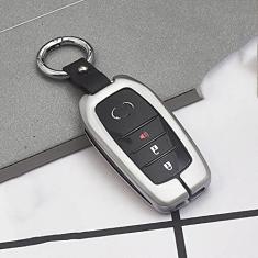 Porta-chaves do carro Capa de liga de zinco inteligente, apto para Toyota Crown Highlander Camry RAV4 Carola Leling Prado 2020, Porta-chaves do carro ABS Smart porta-chaves do carro