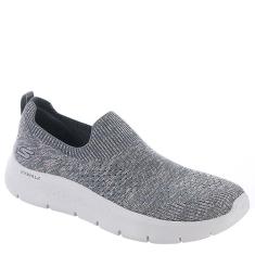 Skechers Tênis feminino Go Walk Flex Sky Breeze casual sem cadarço, Carvão/Rosa, 38
