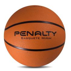 Bola Basquete Penalty Playoff Mirim IX Laranja Preto, Laranja, 6