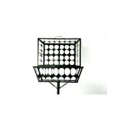 Lixeira de Rua Modelo Tela Moeda Retangular 60cm com Tampa - Santa Edw