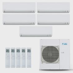 Ar-Condicionado Multi Split Inverter Daikin 38.000 BTUs (4x Evap hw 9.000 + 1x Evap hw 18.000) Quente/Frio 220V