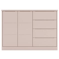 Cômoda Infantil 2 Portas E 4 Gavetas Pérola Rose - Phoenix