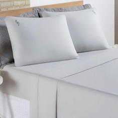 Jogo De Cama Lençol Joana Casal Padrão Tecido Algodão 200 Fios 04 Peça