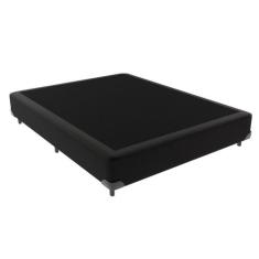 Base Box para Cama Viúvo Preto 128 de Largura - Kaza Mix