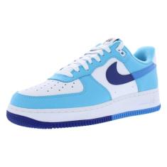 Nike Sapatos femininos Dunk Low, Branco/azul claro, 35