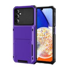 SORAKA Capa para Samsung Galaxy A14 5G com porta-cartões Capa para carteira Samsung Galaxy A14 4G Capa PC TPU 2 em 1 de camada dupla Capa à prova de choque com capacidade para 5 cartões