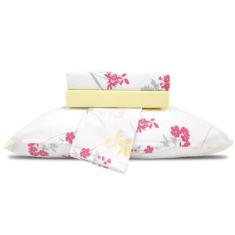 Jogo De Lençol Casal Padrão Estampado 100% Algodão Elástico Extra Maci