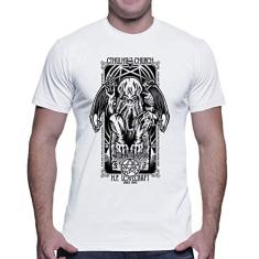Camiseta Camisa Cthulhu Hp Lovecraft 4076 100% Algodão (Branco, M)