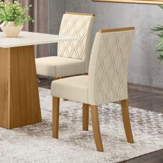 Conjunto de 02 Cadeiras Estofadas Vita Henn