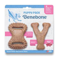 Brinquedo Puppy Pack Benebone Wishbone+dental Chew Bacon