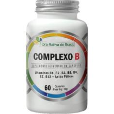 Vitaminas Complexo B 60 Cápsulas 500Mg - Flora Nativa