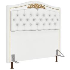 Cabeceira Cama Box Casal Queen 160Cm Imperial J02 Corano Branco