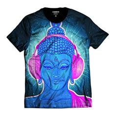 Camiseta Buda Rapper Alucinógeno Psicodélico Blue