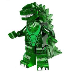 Boneco Blocos De Montar Godzilla Green Emerald