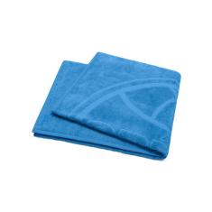 Toalha de Banho Praia e Piscina Escudo Grêmio Oficial Times Buettner Jacquard Relevo cor Azul