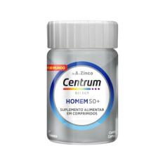Centrum NOVO Homem 50 Mais Multivitaminico, com Vitamina D, Vitamina B12, Calcio e Magnesio, 30 Comprimidos