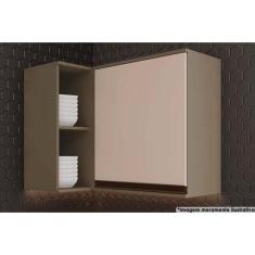 Armário Aéreo Cozinha Modulado Canto Reto Connect c/ 1 Porta Duna/Cris