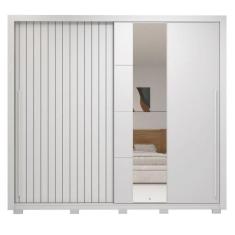 Guarda Roupa Casal 2 Portas 4 Gavetas Romanus Branco Caemmun