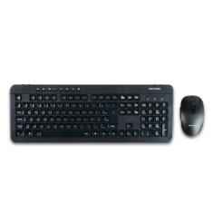 Teclado e Mouse Sem Fio Multi, Recarregavel, Conexão 2.4Ghz e USB, Pre