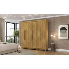 Guarda Roupa Elegance 6 Portas e 2 Gavetas Internas - Nature - Vila Rica