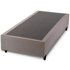 Cama base box solteiro Hellen Sommier com 38 cm de altura para colchão 88 cm de largura Bege