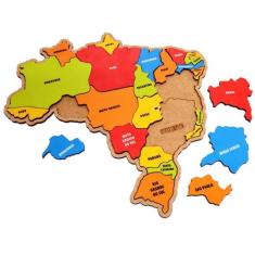 Quebra Cabeça Mapa Do Brasil - Maninho - Brinque E Leia