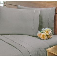 Jogo De Cama King Algodão 3 Peças Para Cama Box Linha Luxo - Gaby Enxo