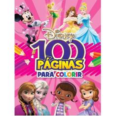 Disney - 100 Páginas Para Colorir - Meninas - RIDEEL / BICHO ESPERTO, 