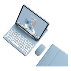 Teclado Redondo + Mouse + Capa Para iPad Air4/5