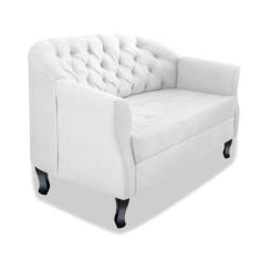 Namoradeira Julia A02 Suede - Doce Sonho Móveis, Branco