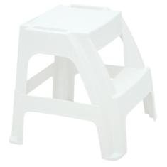 Banqueta Escada Tramontina Paiva em Polipropileno Branco