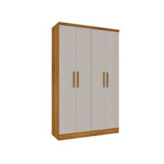 Guarda Roupa Amsterdam 4 Portas Tcil, Cinamomo/Off White