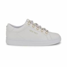 Nine West Tênis feminino Paves, Branco 140, 34