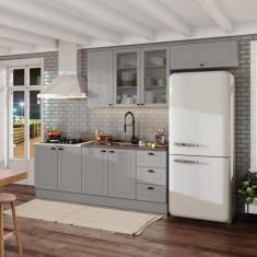 Cozinha Compacta 8 Portas e 3 Gavetas Emily - Espresso Móveis