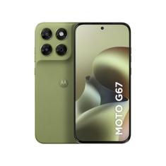 Smartphone Motorola Moto G67 256GB 5G 12GB RAM Verde Claro 6,8" Câm. T