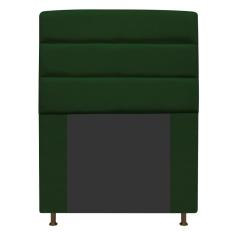 Cabeceira Estofada Turim 90cm Solteiro Suede Verde Adj Decor