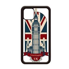 Capa London Big Ben Union Jack Reino Unido para iPhone 12 Pro Max para Apple Mini Mobile Case