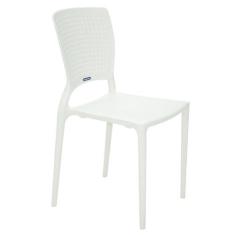 Cadeira Tramontina Safira Branca Em Polipropileno E Fibra De Vidro