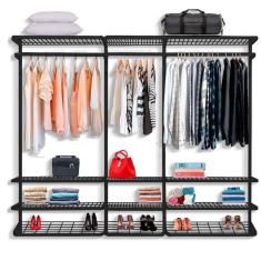 Guarda Roupa closet aramado sem portas CLR285 - 2,50m PT