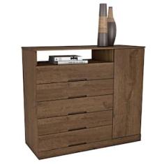Cômoda Mademarcs Braga com 5 Gavetas e 1 Porta