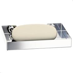 Suporte Porta Sabonete Para Banheiro De Parede Cromado Plus - Metalcro