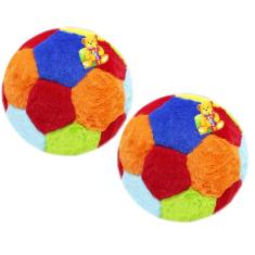 Bola Colorida De Pelúcia Para Bebês E Crianças Com Chocalho - 27cm