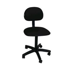 Cadeira secretaria giratoria tropical  não tem regulagem de altura  pstão é fixo tecido preta