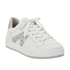 Tênis Feminino Via Marte Casual Prata Com Glitter